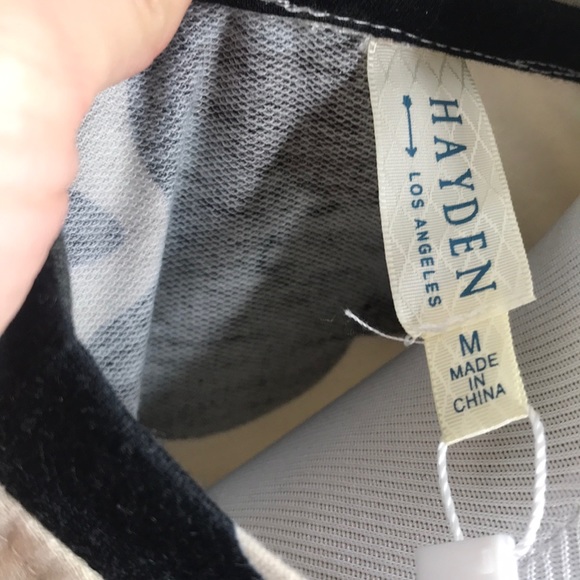 SOLD NWT Camo Puff Sleeve Terry Top M - Picture 10 of 11